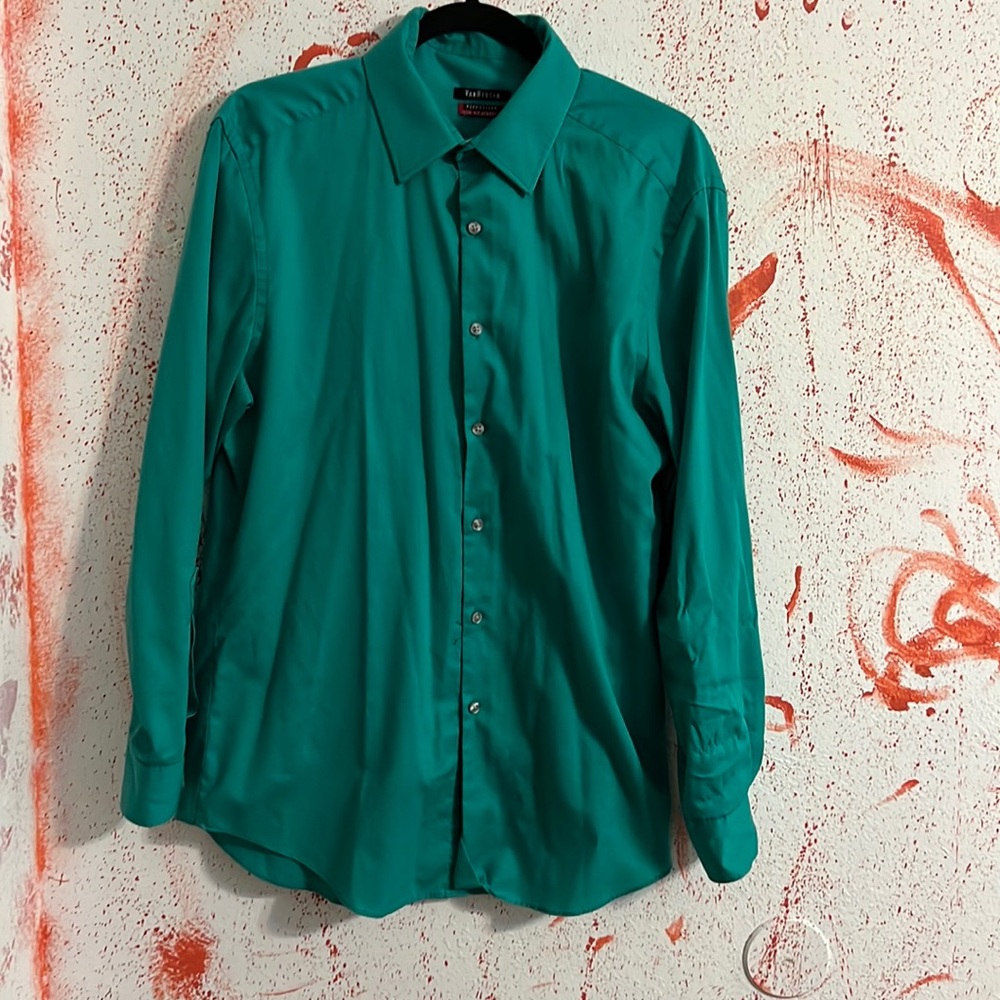 Van Heusen Teal Dress Shirt
